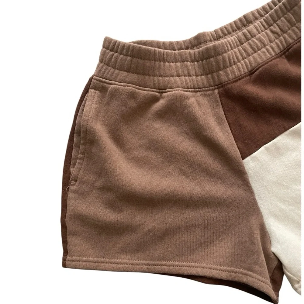 Hollister California Ultra High Rise color block fleece shorts size S loungewear